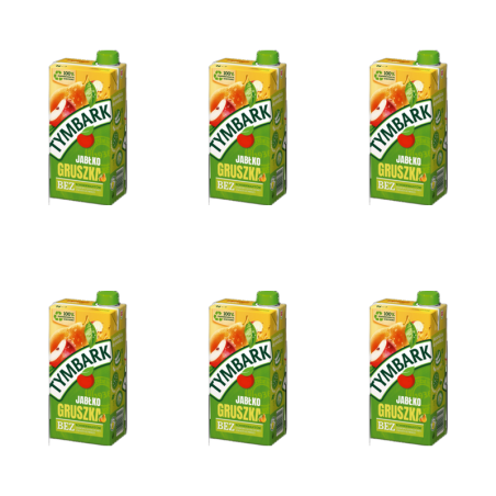 Tymbark Napój jabłko gruszka 1 l X6